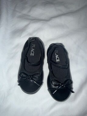 The Children's Place Black Bow Mary Jane Flats